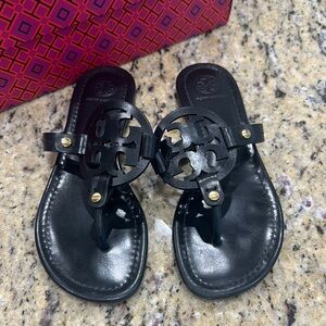 Tory Burch Black Miller Sandals